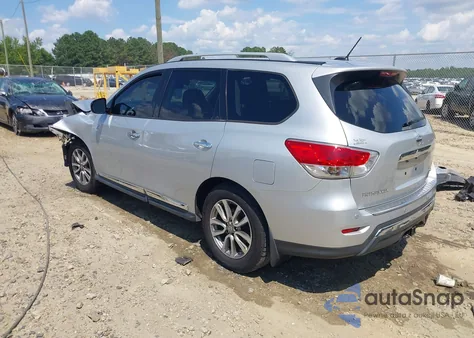 2015 Nissan Pathfinder Sl z USA, uszkodzony, nr VIN 5N1AR2MN7FC677996